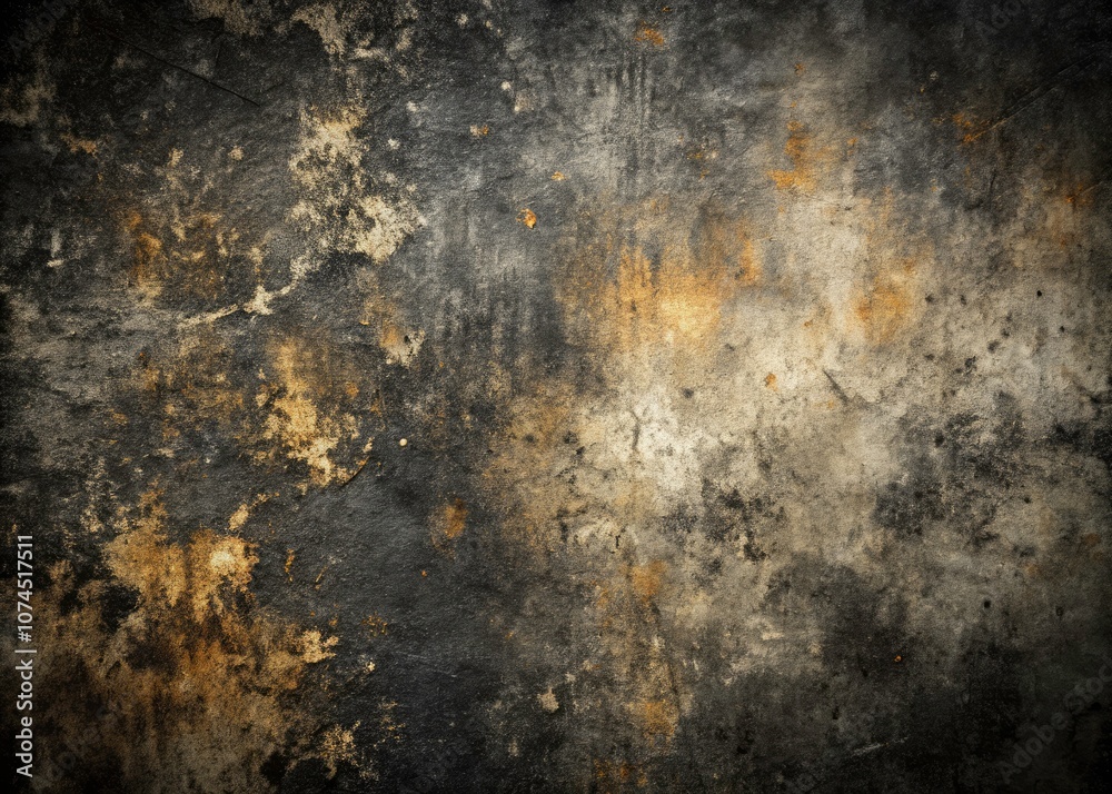 Obraz premium Grunge Black Textures Set - Overlay Effects for Distressed Backgrounds, Dust Particles, and Scratch Patterns in Black and White for Creative Design Projects