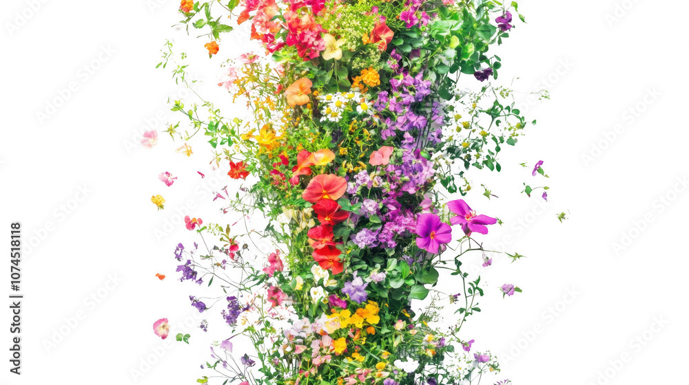 Vibrant Rainbow Floral Arrangement Blooming Flowers Garden Nature Spring Summer Vibrant Rainbow Floral Arrangement Blooming Flowers Garden Nature Spring Summer
