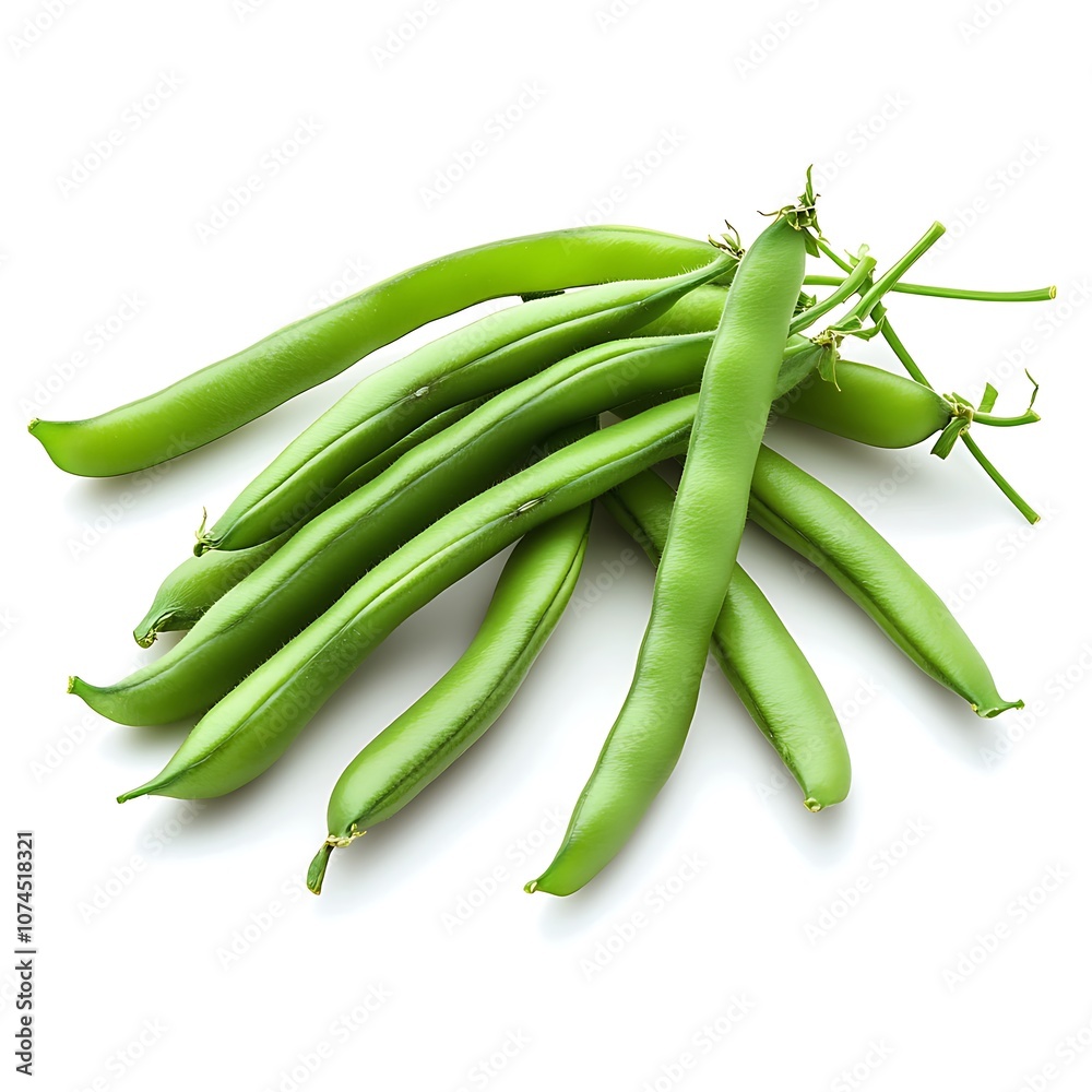 Beans isolated on a white background, close up Beans isolated on a white background, close up