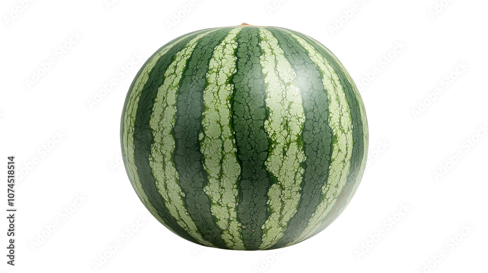 Fresh Whole Watermelon on transparent Background Fresh Whole Watermelon on transparent Background