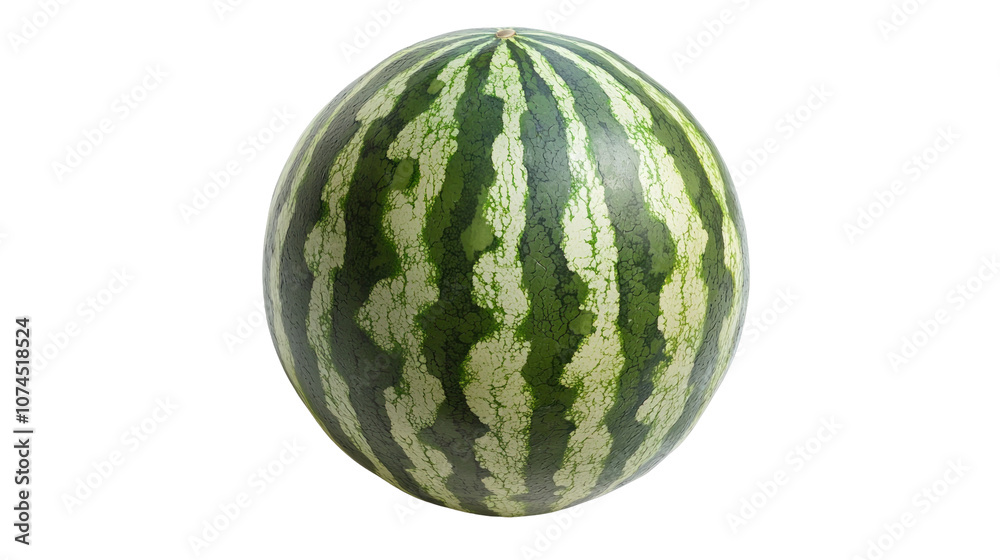 Fresh Watermelon with Striped Green Rind Fresh Watermelon with Striped Green Rind