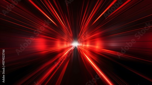 Radial red light through the tunnel glowing in the darkness for print designs templates, Advertising materials, Email Newsletters, Header webs, e commerce signs retail shopping, advertisement business