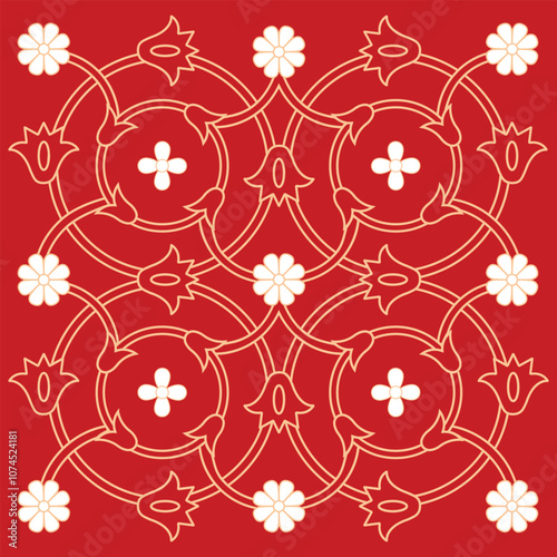 Chinese traditional floral pattern