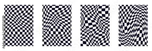 Psychedelic checkerboard pattern