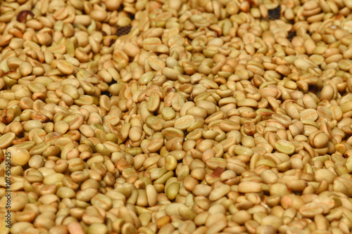 Coffee beans,In the ferment and wash method of wet processing