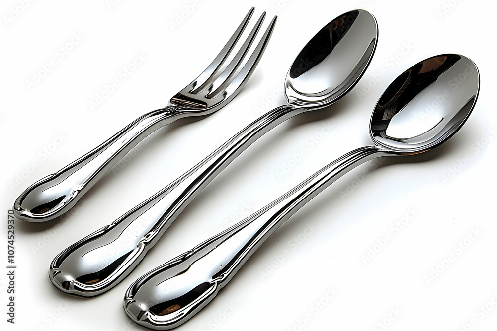 cutlery isolated on a wooden table cutlery isolated on a wooden table
