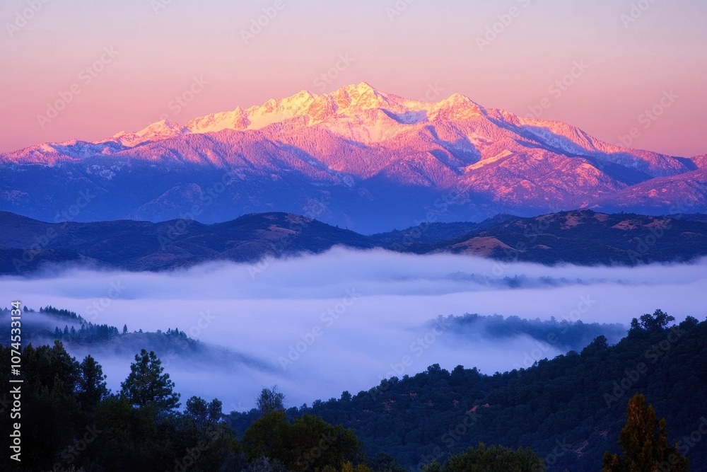 Mountain Peaks Above Fog Mountain Peaks Above Fog