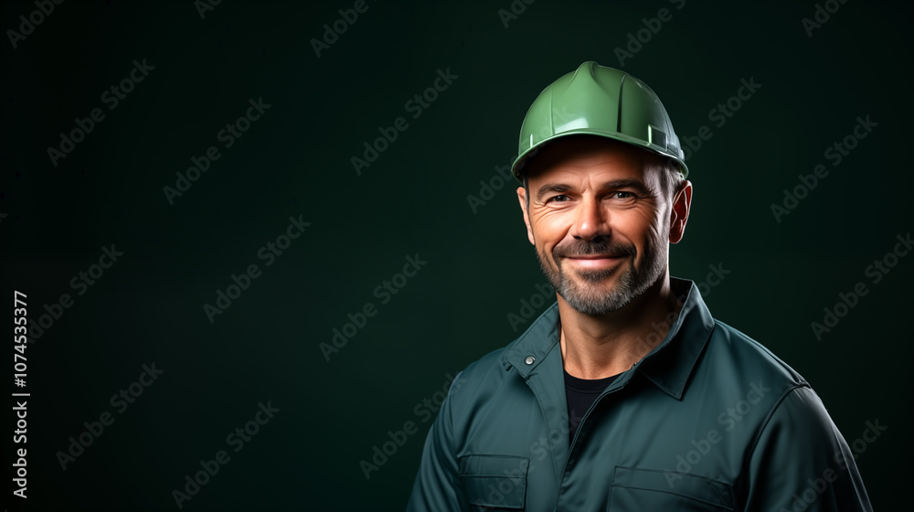 Man builder worker in uniform. Business, building, industry, technology. Builder concept. Business, building concept - smiling builder in hard hat. Man builder worker in uniform. Business, building, industry, technology. Builder concept. Business, building concept - smiling builder in hard hat.