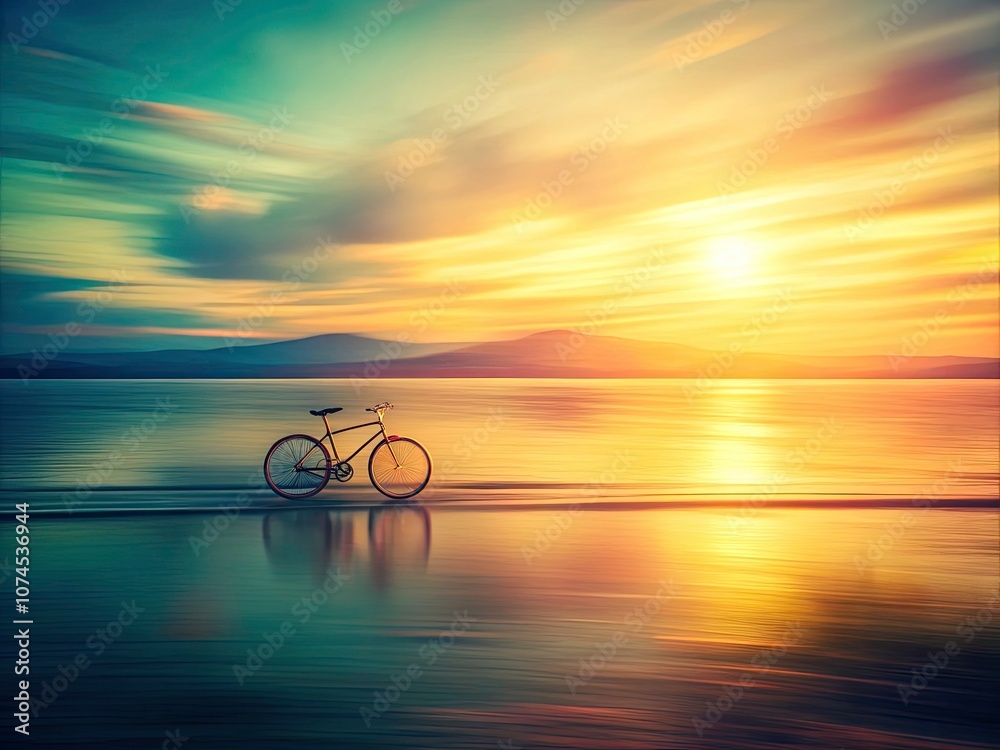 Fototapeta premium Vintage Abstract Blurred Soft Gradient Cycle in Slow Motion - Dreamy Background Loop for Relaxation, Meditation, and Visual Art Projects