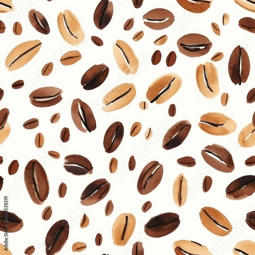 Coffee bean backgrounds pattern abundance.