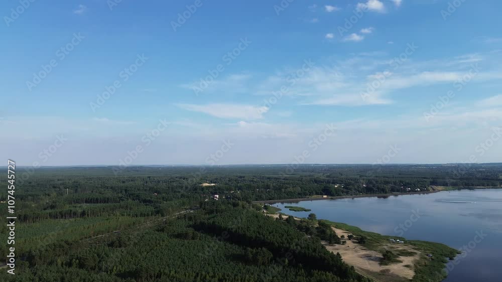 Scenic Lake with Dense Forest Scenic Lake with Dense Forest
