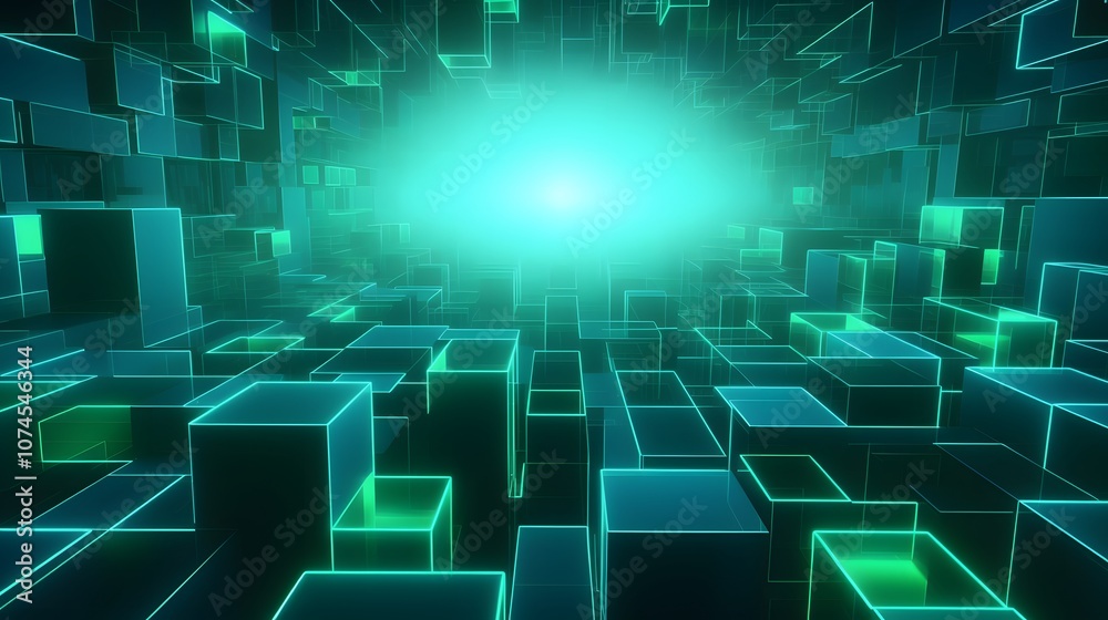 3d rendering of mind green and blue abstract geometric background. Scene for advertising, technology, showcase, banner, game, sport, cosmetic, business, metaverse. Sci-Fi Illustration. Product displa
3d rendering of mind green and blue abstract geometric background. Scene for advertising, technology, showcase, banner, game, sport, cosmetic, business, metaverse. Sci-Fi Illustration. Product displa