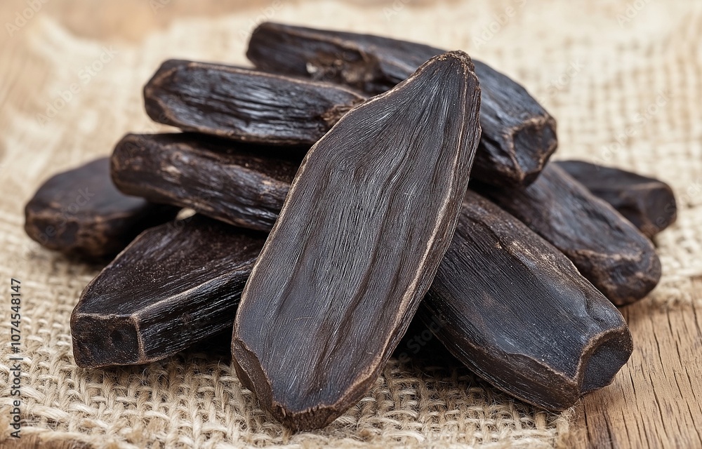 An aromatic Tonka bean group.. An aromatic Tonka bean group..