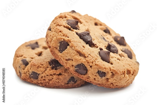 Biscuit isolated on a white background, close up