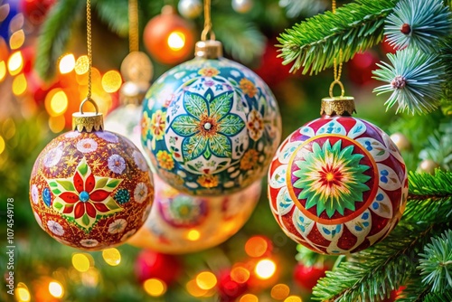 Stunning Watercolor Ornament Designs for Festive Decor, Showcasing Vibrant Colors and Intricate Patterns, Ideal for Holiday Celebrations and Creative Projects