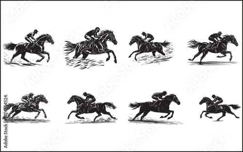Desert Cowboy Vector Silhouette 