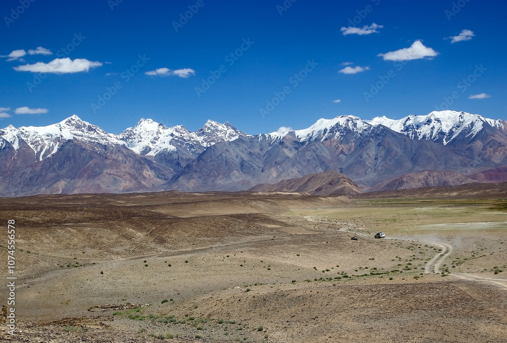 Mountains along the Bartang Valley in the Gorno-Badakhshan region in Tajikistan Mountains along the Bartang Valley in the Gorno-Badakhshan region in Tajikistan