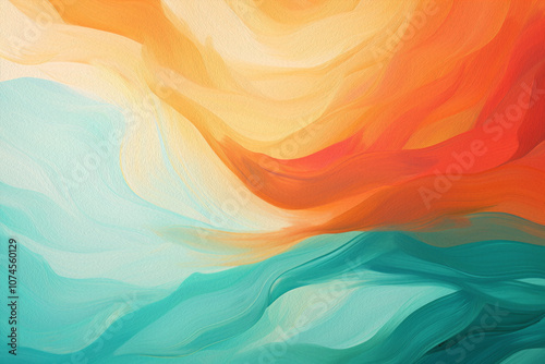Fondo de colores degradados naranjas y azules.