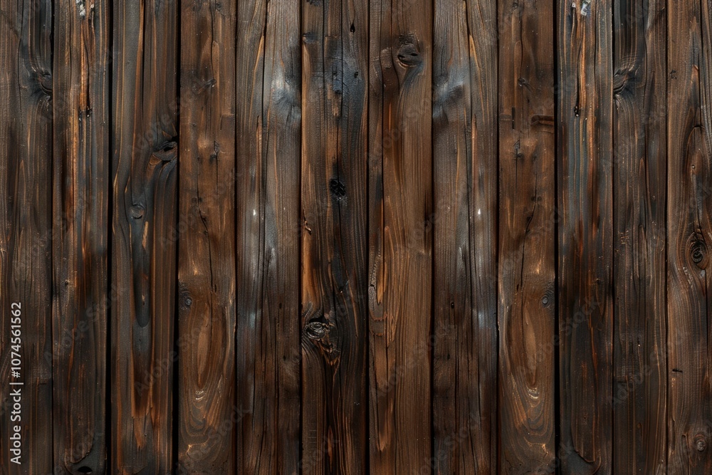 Naklejka premium A fire hydrant sits in front of a wooden fence, simple and straightforward