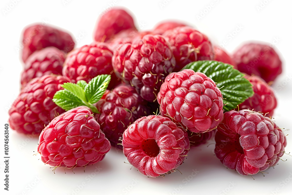 ripe raspberry isolated on white background ripe raspberry isolated on white background