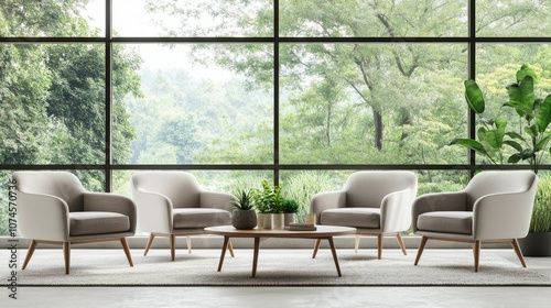 Wallpaper Mural Inside the lobby, there are rows of chairs and coffee tables. Torontodigital.ca