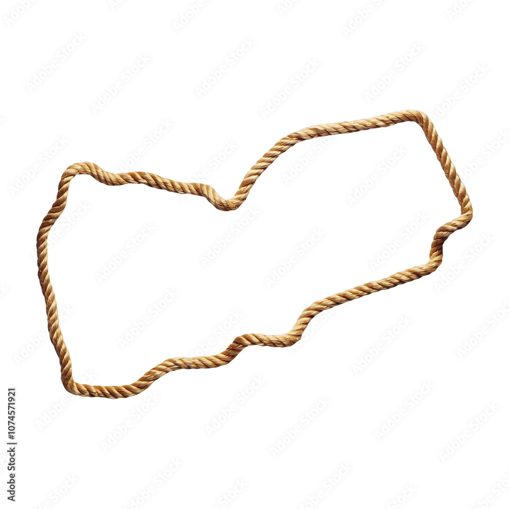 yemen Map from rope, cowboy western concept elements. transparent background yemen Map from rope, cowboy western concept elements. transparent background