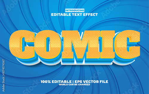 New Comic editable text effect in new modern trend style