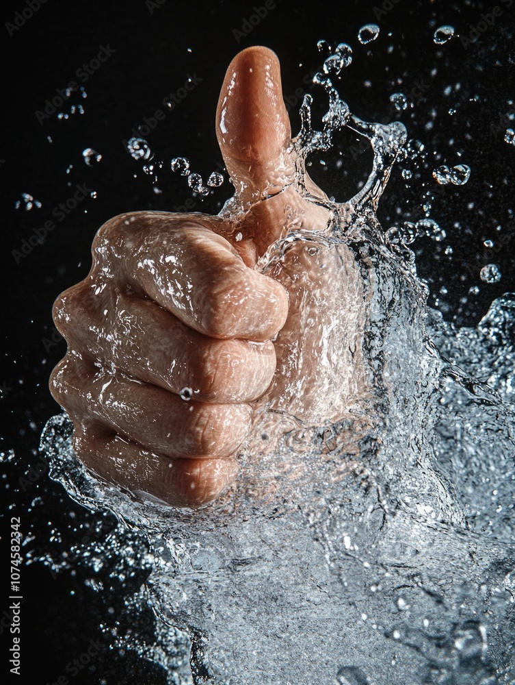 Fototapeta premium Hand in Water