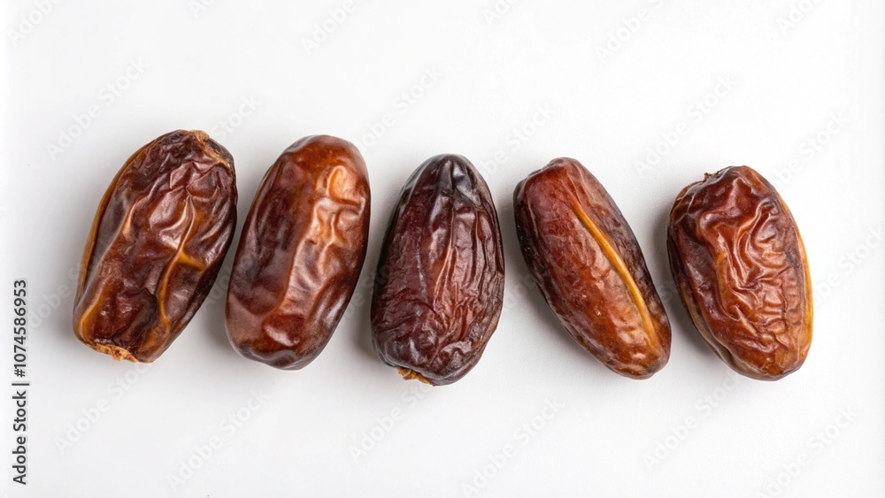 Dried dates isolated on white background Dried dates isolated on white background