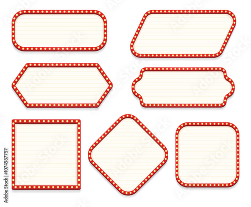 Light frame retro billboard decoration banner5