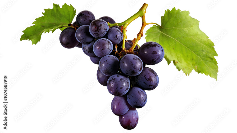 Fototapeta premium bunch of grapes isolated on white fresh fruit