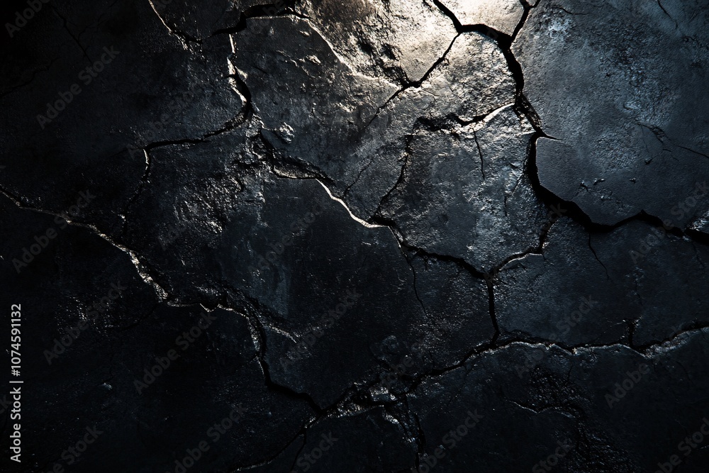 Dark Cracked Surface Texture - Abstract Background Design Dark Cracked Surface Texture - Abstract Background Design