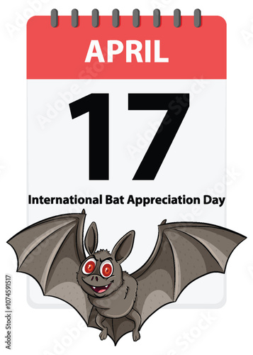 International Bat Appreciation Day Illustration