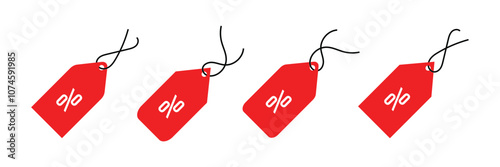 price tag discount icon vector shopping coupon badge for promotion symbol. illustration. Eps 10.