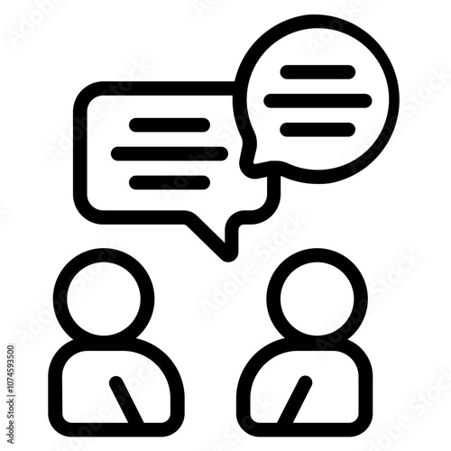 Meeting Line Icon