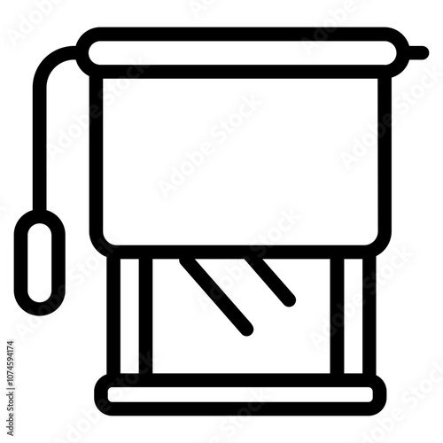 Roller blinds Line Icon