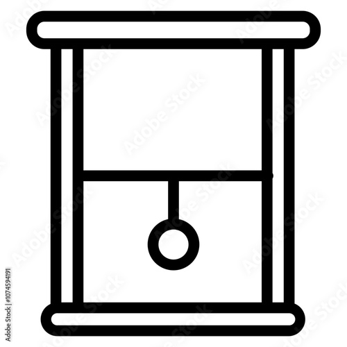 Roller curtain Line Icon