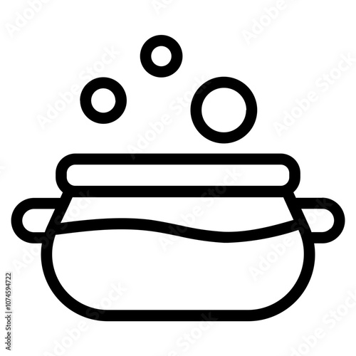 Stewpan Line Icon