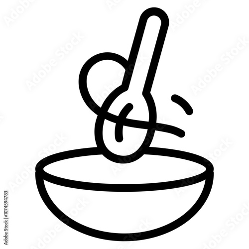 Stirring Line Icon