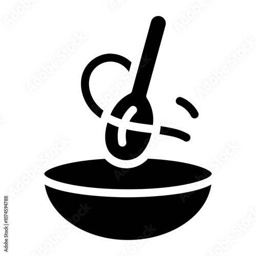 Stirring Solid Icon