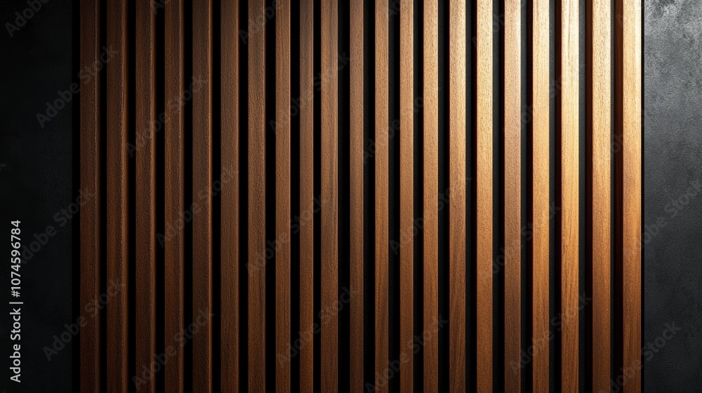 Wooden wall background with vertical slats, texture of natural wood paneling for interior design or backdrop, furniture, home decore Wooden wall background with vertical slats, texture of natural wood paneling for interior design or backdrop, furniture, home decore