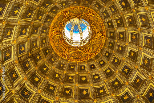 Siena cathedral duomo dome decorations, Italy