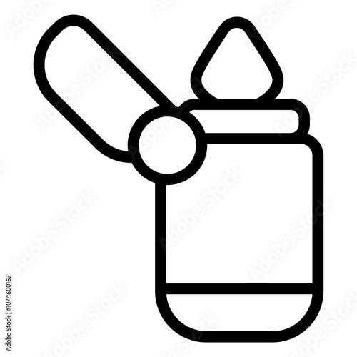 Lighter Line Icon