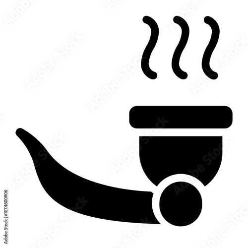 Smoking pipe Solid Icon