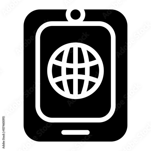 Smartphone addiction Solid Icon