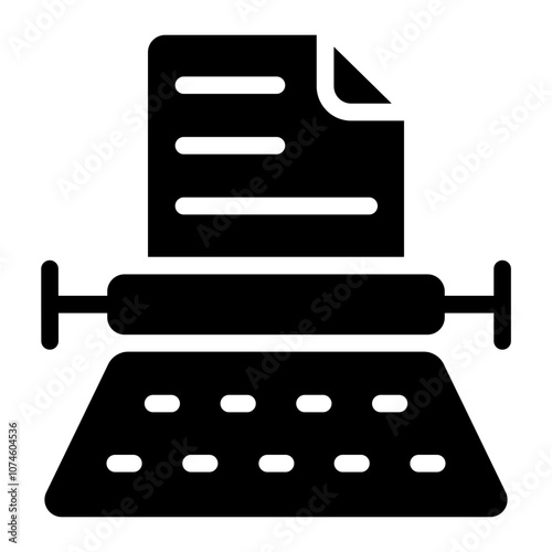 Copywriter Solid Icon
