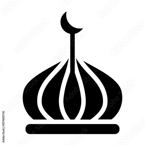Mosque dome Solid Icon