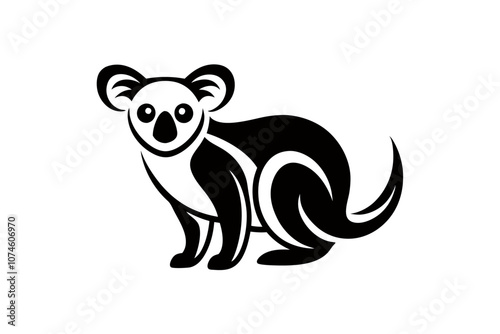 Creative animal vector illustration with white background