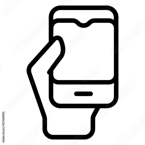 Gadget addiction Line Icon
