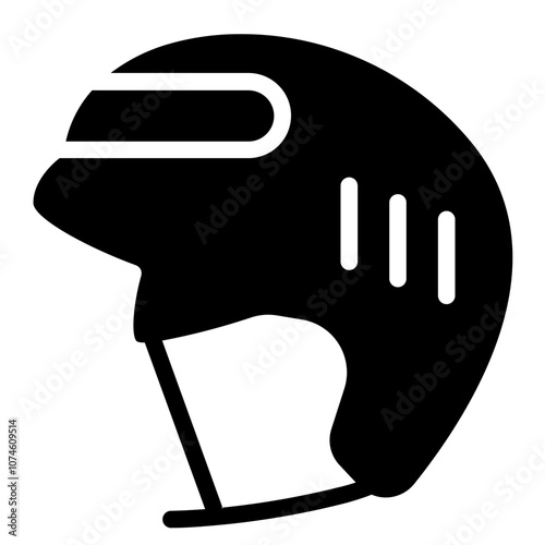 Hockey helmet Solid Icon